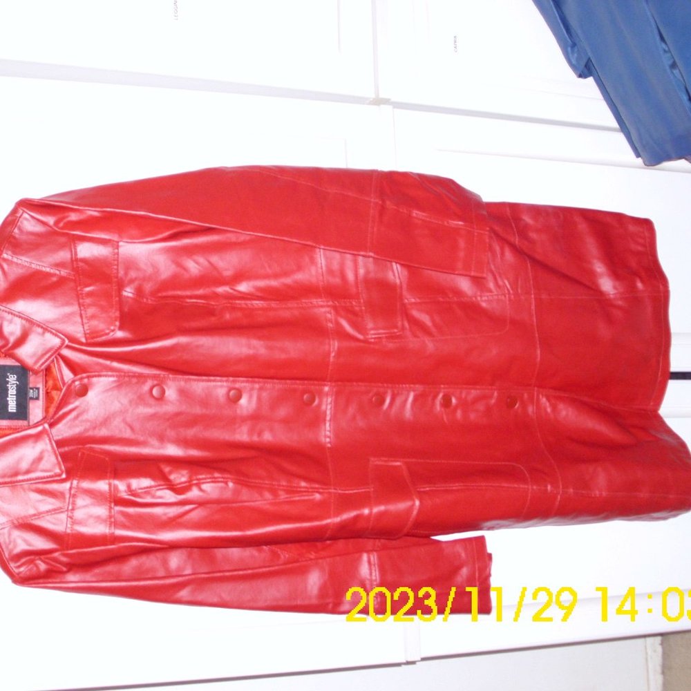 Metrostyle Full Length Leather Jacket  Never worn
